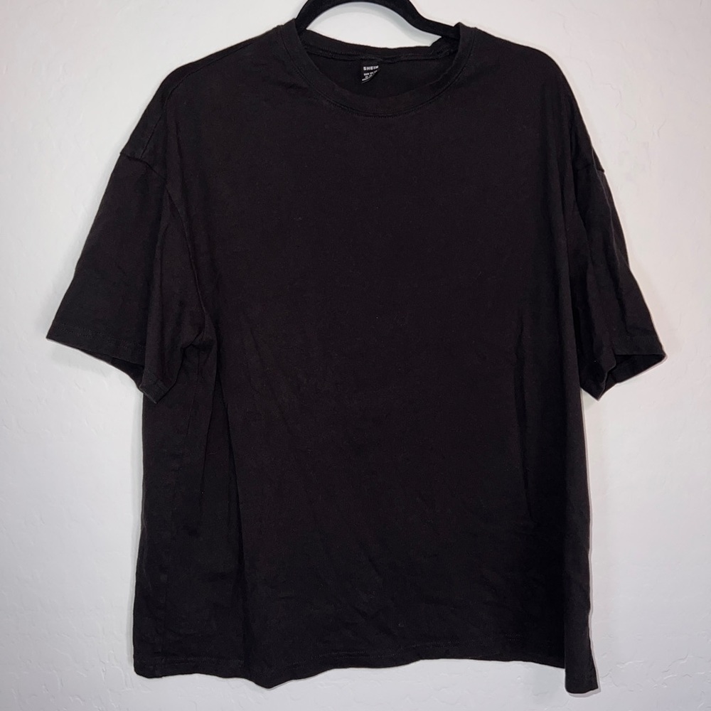SHEIN Unisex Black T-shirt XL